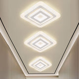 Tyalez Modern Minimalism Square LED Flat Mounted Ceiling Light