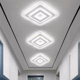 Tyalez Modern Minimalism Square LED Flat Mounted Ceiling Light