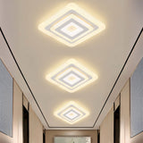 Tyalez Modern Minimalism Square LED Flat Mounted Ceiling Light