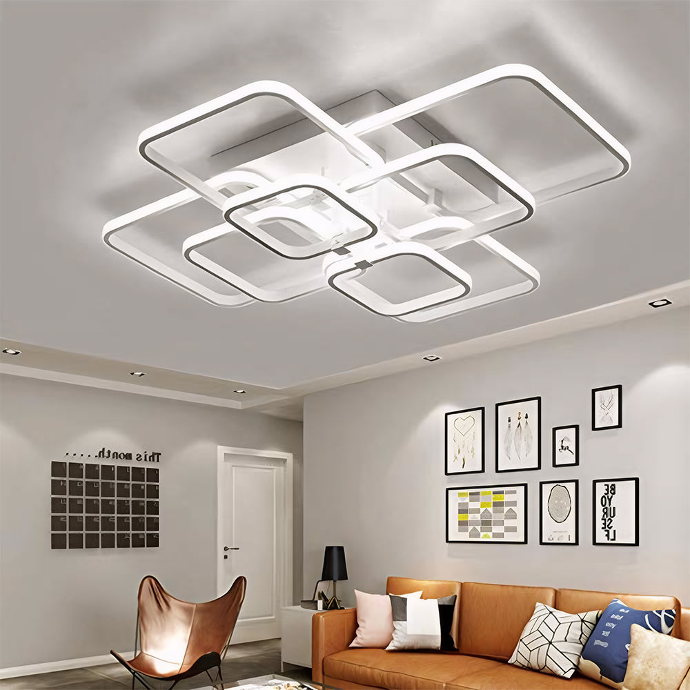 Tyalez Nordic Creativity Multi-square Living Room LED Ceiling Light