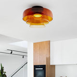 Tyalez Creative Multi-Layer Stained Glass Ceiling Light