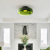 Tyalez Creative Multi-Layer Stained Glass Ceiling Light