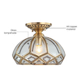 Tyalez Vintage Copper Geometry Ceiling Hallway Light