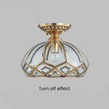 Tyalez Vintage Copper Geometry Ceiling Hallway Light