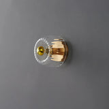 Modern Small Simple Clear Glass Ceiling Light