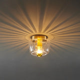 Modern Small Simple Clear Glass Ceiling Light
