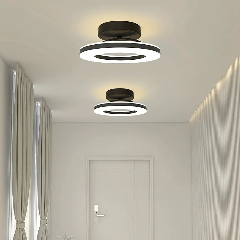 Energy-Efficient Modern Iron LED Ceiling Light