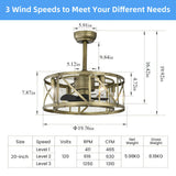 Tyalez Modern Black Flush Living Room Ceiling Fan With Light And Remote