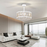 Tyalez Vintage Rope Semi Flush Living Room Ceiling Fan With Light And Remote