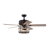 Tyalez Scandinavian Bedroom Black Ceiling Fan With Light And Remote