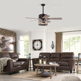Tyalez Scandinavian Bedroom Black Ceiling Fan With Light And Remote