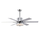 Tyalez Minimalist Black Ceiling Fan With LED Light And Remote