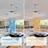 Tyalez Minimalist Black Ceiling Fan With LED Light And Remote