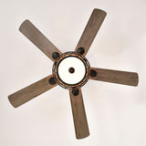 Tyalez Creative Round Finish Ceiling Fan With Light And Remote