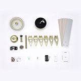 Tyalez Minimalist Black Ceiling Fan With LED Light And Remote