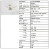 Tyalez Minimalist Black Ceiling Fan With LED Light And Remote