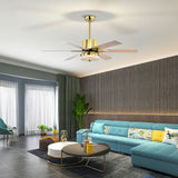 Tyalez Minimalist Black Ceiling Fan With LED Light And Remote