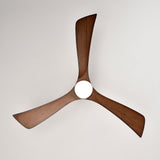 Simple Wooden Ceiling Fan With LED Light And Remote
