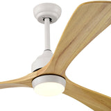 Simple Wooden Ceiling Fan With LED Light And Remote