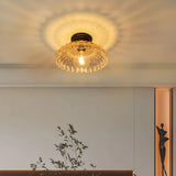 Tyalez Elegance Scalloped Clear Glass Ceiling Light