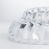 Tyalez Elegance Scalloped Clear Glass Ceiling Light