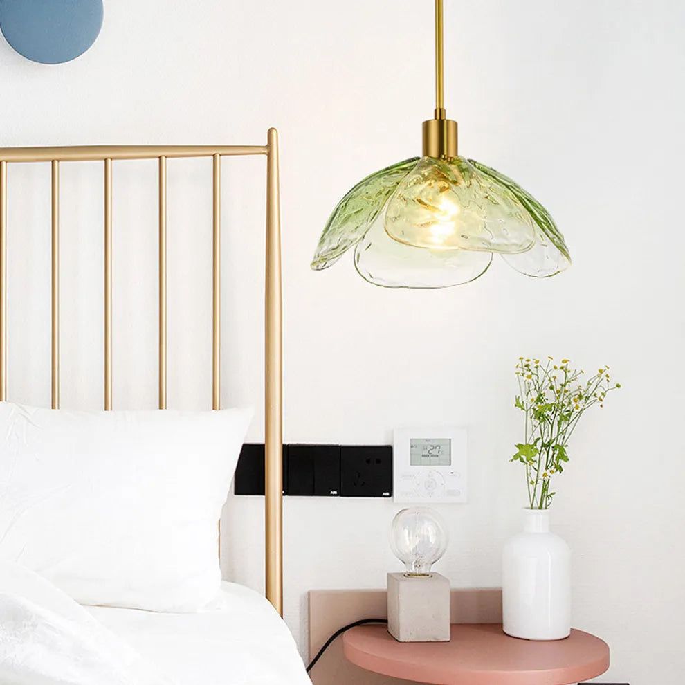 Modern Flower-Inspired Bedside Pendant Lamp