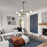 Modern Minimalist Black Chandelier for Bedroom Lighting