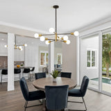 Modern Minimalist Black Chandelier for Bedroom Lighting