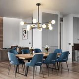 Modern Minimalist Black Chandelier for Bedroom Lighting