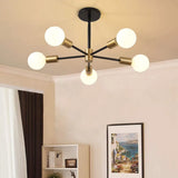 Modern Minimalist Black Chandelier for Bedroom Lighting