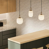 Tyalez Modern Simple Clear Light Stripe LED Chandelier