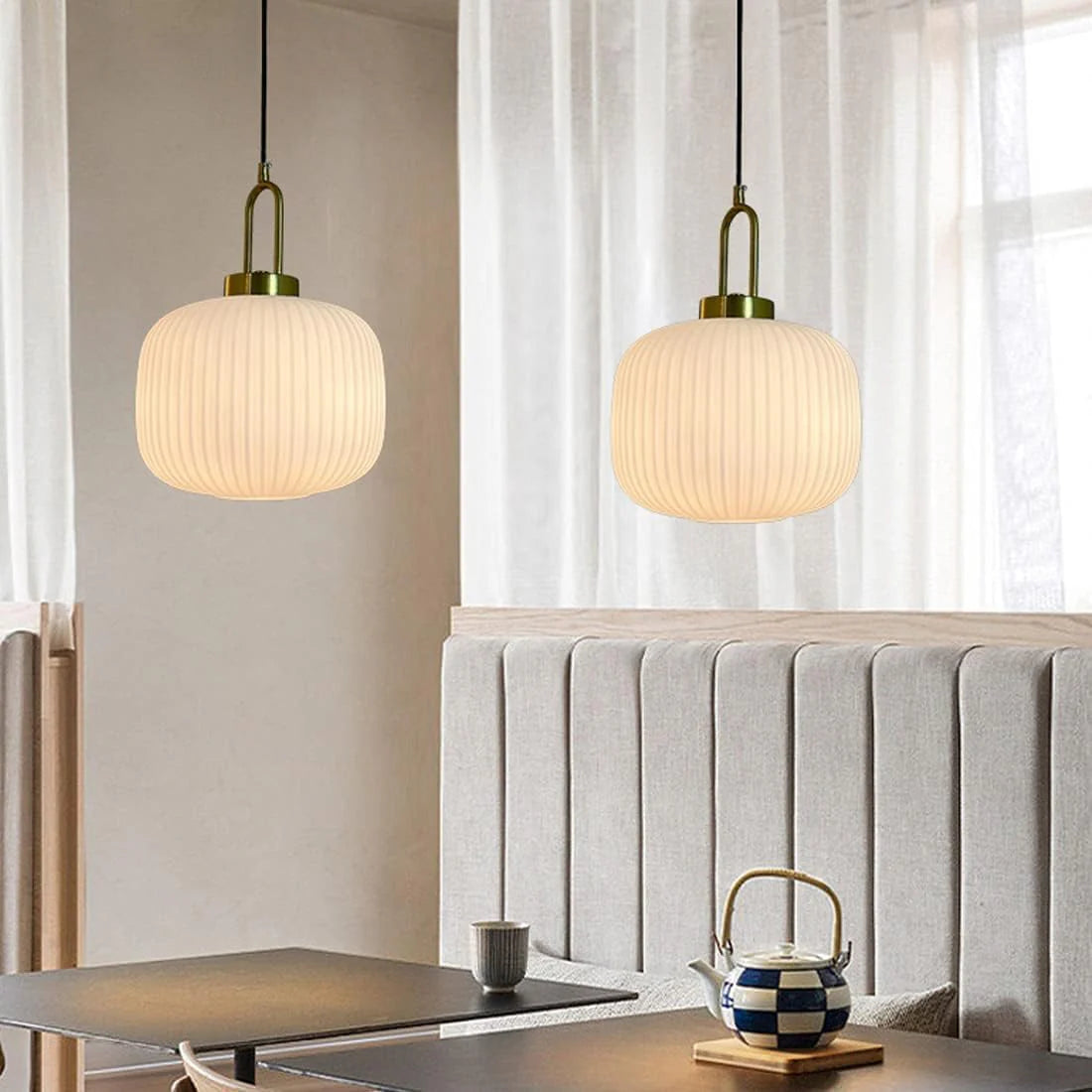Tyalez Modern Simple Clear Light Stripe LED Chandelier