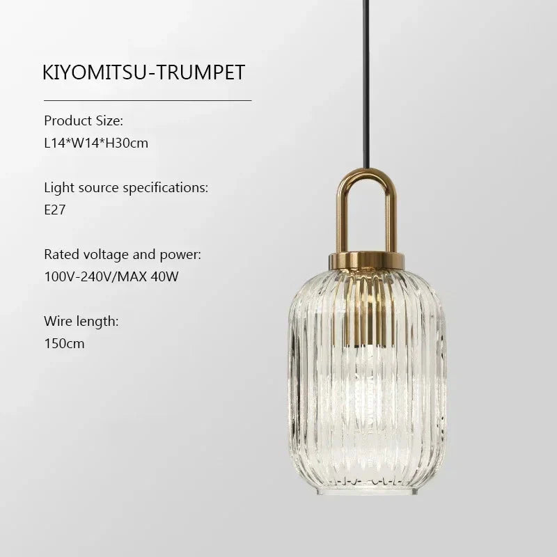 Tyalez Modern Simple Clear Light Stripe LED Chandelier