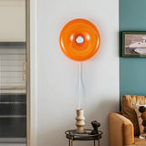 Modern Donut-Shaped Dimmable Glass Wall Sconces