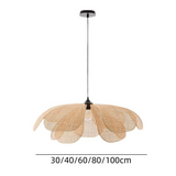 Tyalez Rattan Petal Rustic Lamp Shade Pendant Light