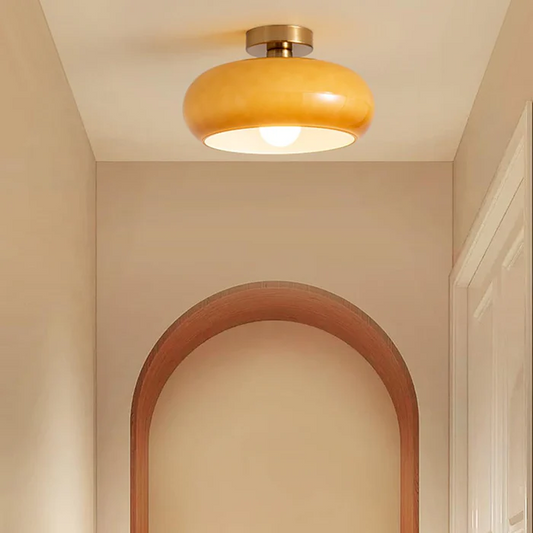 Tyalez Vintage Gold Glass Pendant Ceiling Lights