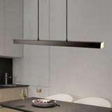 Tyalez Minimalist One-line Long LED Dining Room Pendant Lights