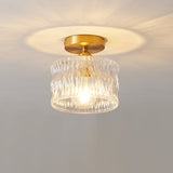 Tyalez Vintage Crystal Clear Glass Ceiling Light Hallway