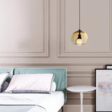 Modern Handblown Glass Globe Ceiling Light