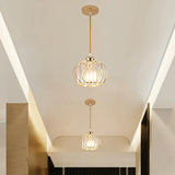 Tyalez Nordic Simple Globular Glass Hallway Pendant Lighting