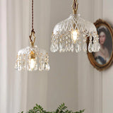 Crystal Floral Pendant Light – Luxurious Scandinavian Vintage Brass Pendant