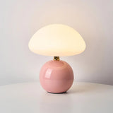 Tyalez French Cream Mushroom Lamp