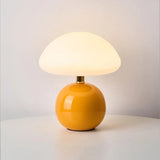 Tyalez French Cream Mushroom Lamp