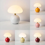 Tyalez French Cream Mushroom Lamp