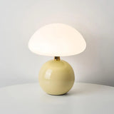 Tyalez French Cream Mushroom Lamp