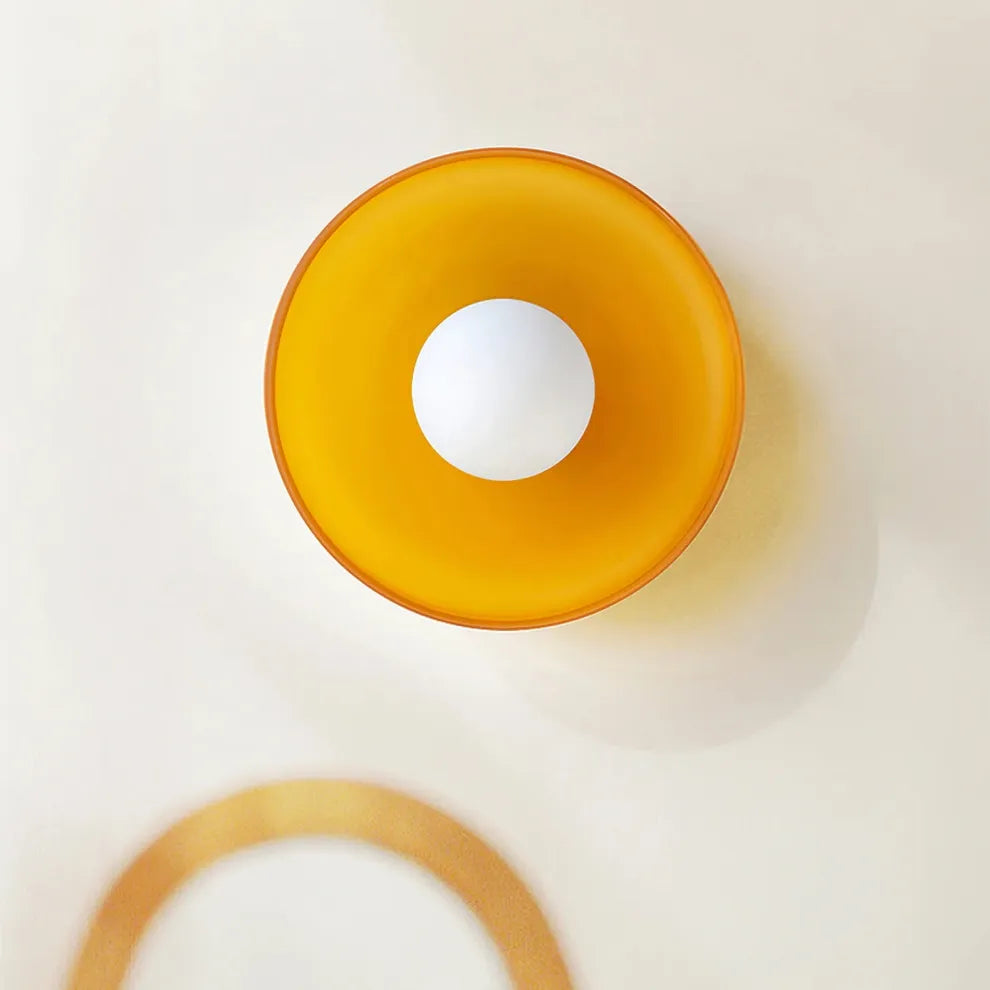 Tyalez Glass Round LED Ceiling Light