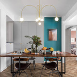 Tyalez Modern White Round Glass Pendant Light