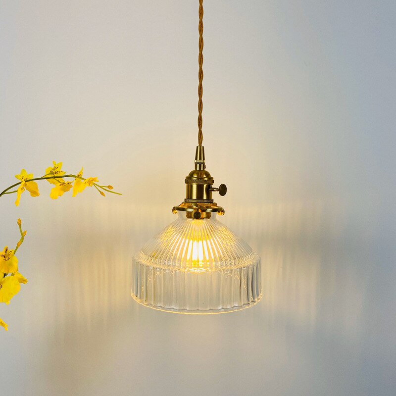 Tyalez Modern Vintage Glass Lampshade Pendant Lights