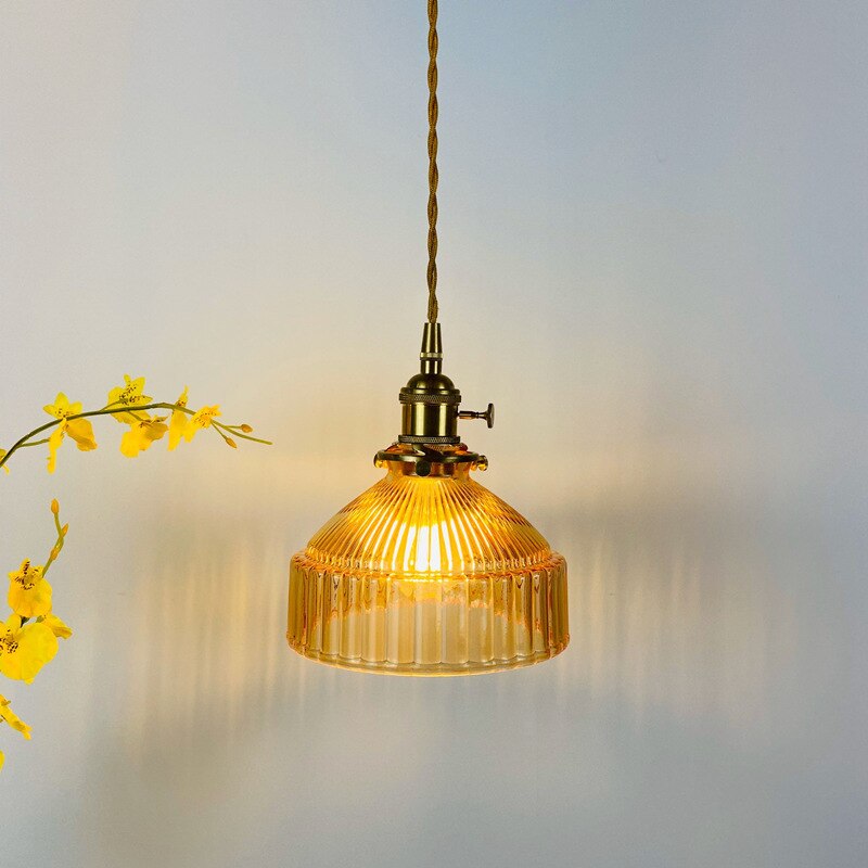 Tyalez Modern Vintage Glass Lampshade Pendant Lights