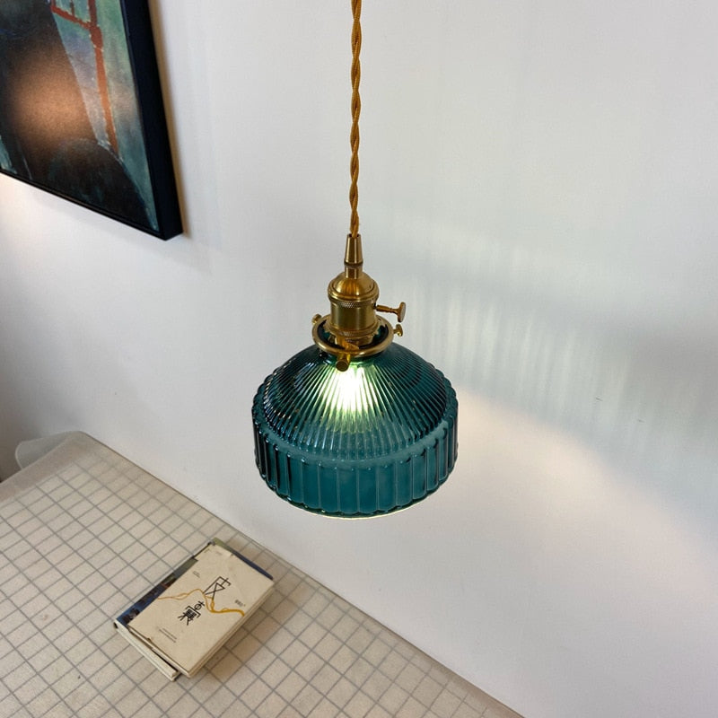 Tyalez Modern Vintage Glass Lampshade Pendant Lights
